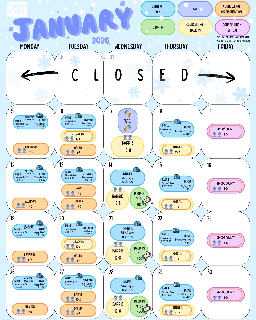 Jan 2026 MonthlyWeekly CAL